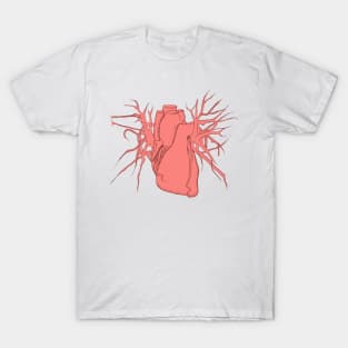 Pink Anatomic Heart T-Shirt